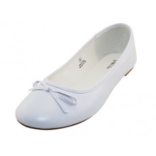 S8500L-W - Wholesale Women's "Easy USA" Comfort Ballet Flat Shoes (*White Color) *Available in Single Size